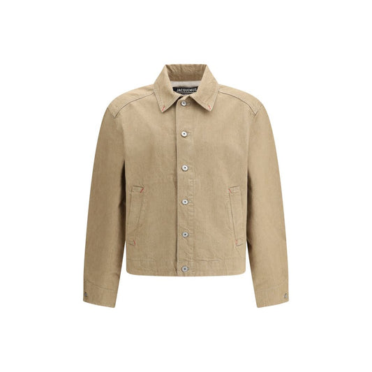 Jacquemus Beige Cotton Denim Jacket1728,72470364320,Beige,Clothing,Denim Jackets - Jackets & Coats - Clothing,IT50 | L,IT52 | XL,Jackets & Coats - Clothing,Jacquemus,Men,New with tags