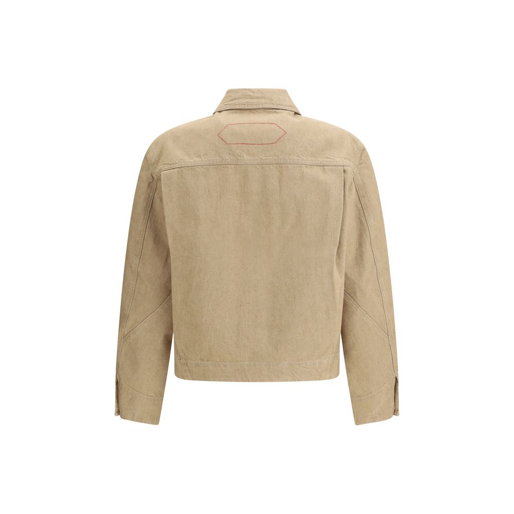 Jacquemus Beige Cotton Denim Jacket1728,72470364320,Beige,Clothing,Denim Jackets - Jackets & Coats - Clothing,IT50 | L,IT52 | XL,Jackets & Coats - Clothing,Jacquemus,Men,New with tags