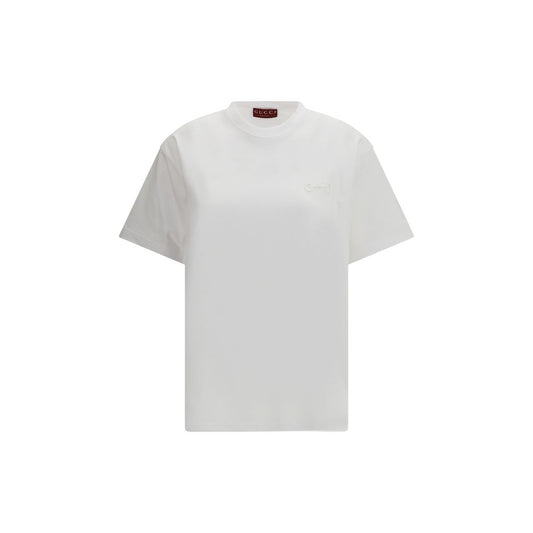 Gucci White Cotton T-Shirt1728,72470364320,Clothing,Gucci,M,New with tags,Sportswear - Clothing,T-Shirts - Clothing,T-Shirts - Sportswear - Clothing,T-Shirts - T-Shirts - Clothing,White,Women