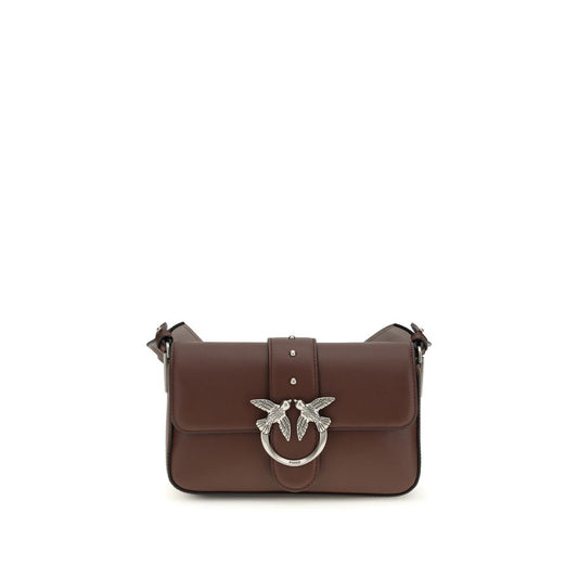 PINKO Brown Calf Leather Bos Taurus Shoulder Bag 1728,72470364320,Bags,Brown,New with tags,PINKO,Shoulder Bags - Bags,Women