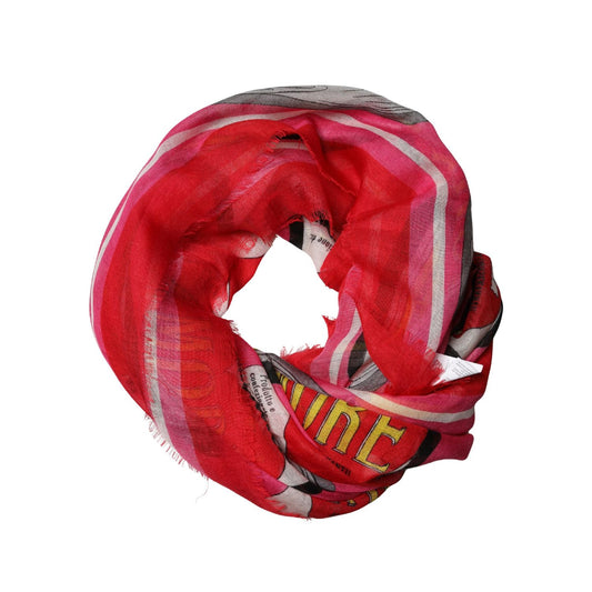 Dolce & Gabbana Pink DG Amore Print Neck Square Shawl 140cm x 140cm Scarf1728,67345645728,Accessories,Dolce & Gabbana,Material: 30% Silk 70% Cashmere,Pink,Preowned / Defect,Scarves - Accessories,Scarves - Scarves - Accessories,Women