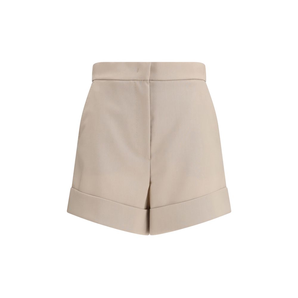 Max Mara Bicolor Wool Bermuda Shorts