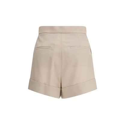 Max Mara Bicolor Wool Bermuda Shorts