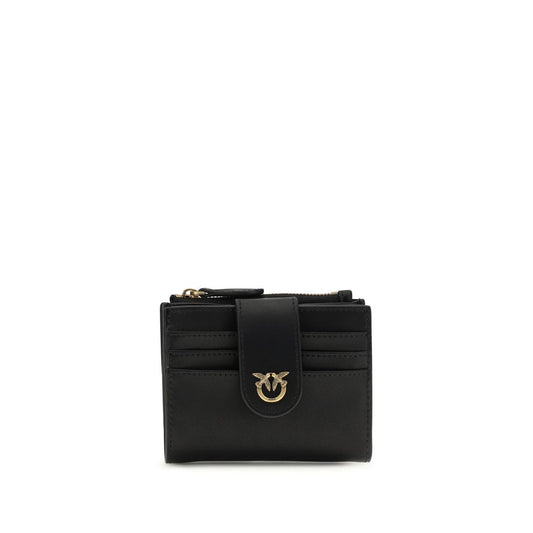 PINKO Black Calf Leather Bos Taurus Wallet 1728,72470364320,Accessories,Black,New with tags,PINKO,Wallets - Accessories,Wallets - Wallets - Accessories,Women
