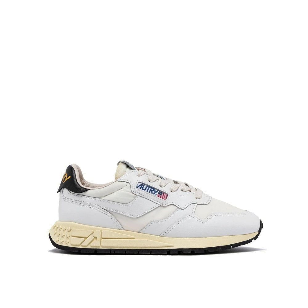 Autry White Leather Athletic Sneakers