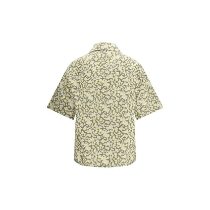 Marni Bicolor Cotton Pattern Shirt 1728,72470364320,Bicolor,Clothing,IT46 | S,IT50 | L,IT52 | XL,Marni,Men,New with tags,Pattern - Shirts - Clothing,Shirts - Clothing,Shortsleeve - Shirts - Clothing