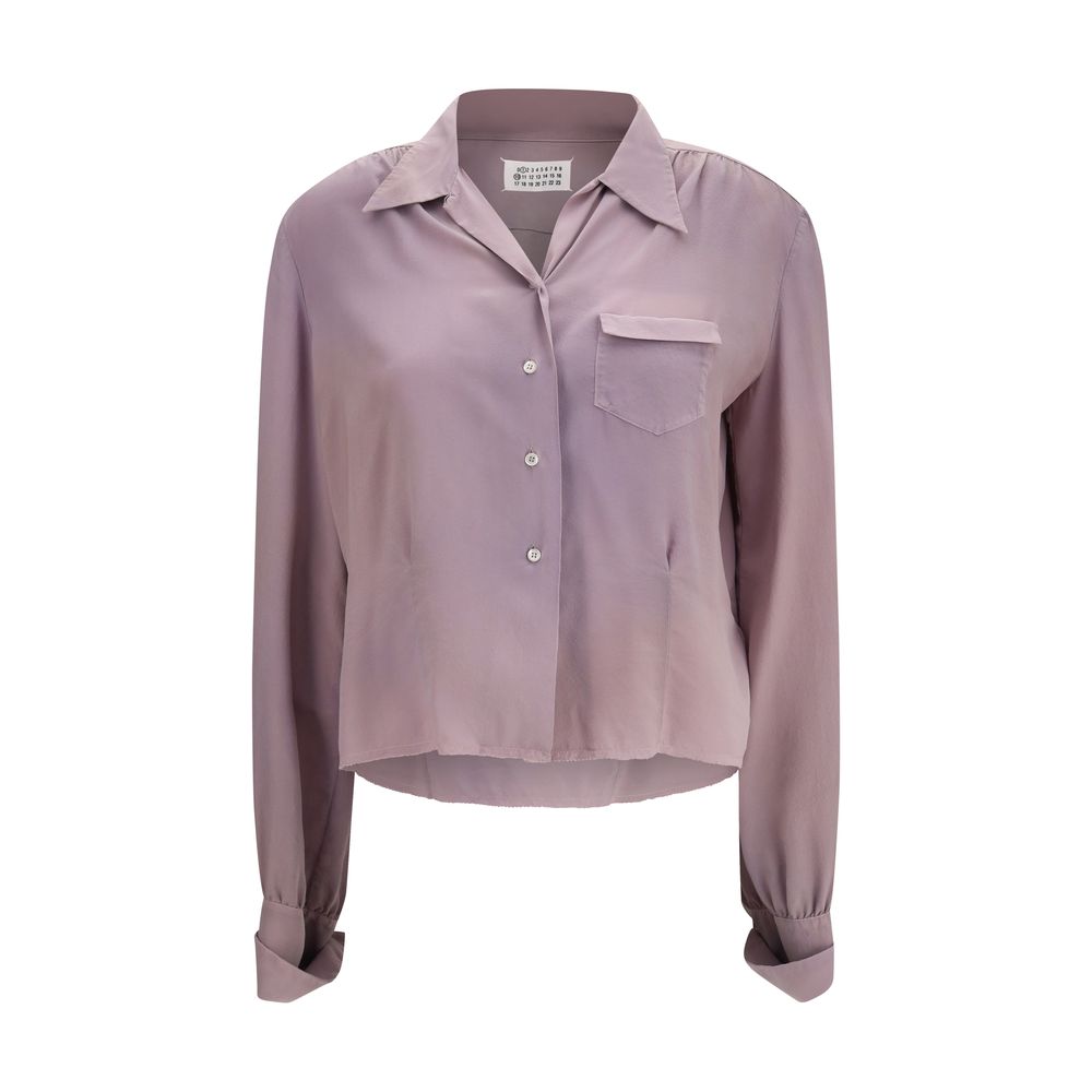Maison Margiela Purple Silk Shirt