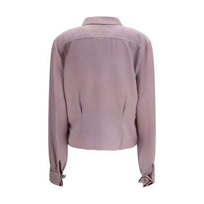 Maison Margiela Purple Silk Shirt