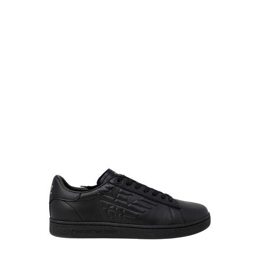 EA7 Emporio Armani Black Polyester Low Top Sneakers