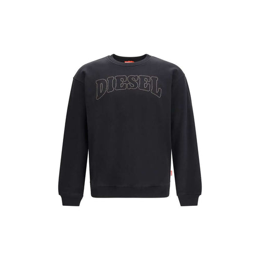 Diesel Black Cotton Sweatshirt 1728,72470364320,Black,Clothing,Diesel,L,M,Men,New with tags,S,Sweaters - Clothing,Sweatshirts - Sweaters - Clothing,XL