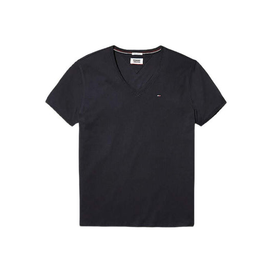 Tommy Hilfiger Jeans Black Cotton T-Shirt