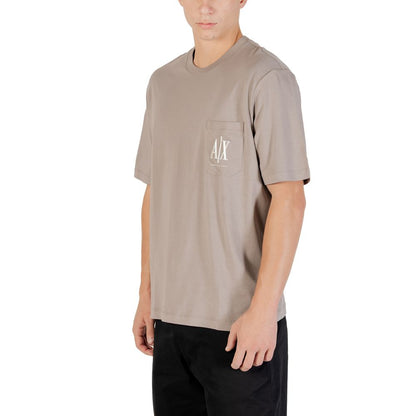 Armani Exchange Brown Cotton Sportswear
