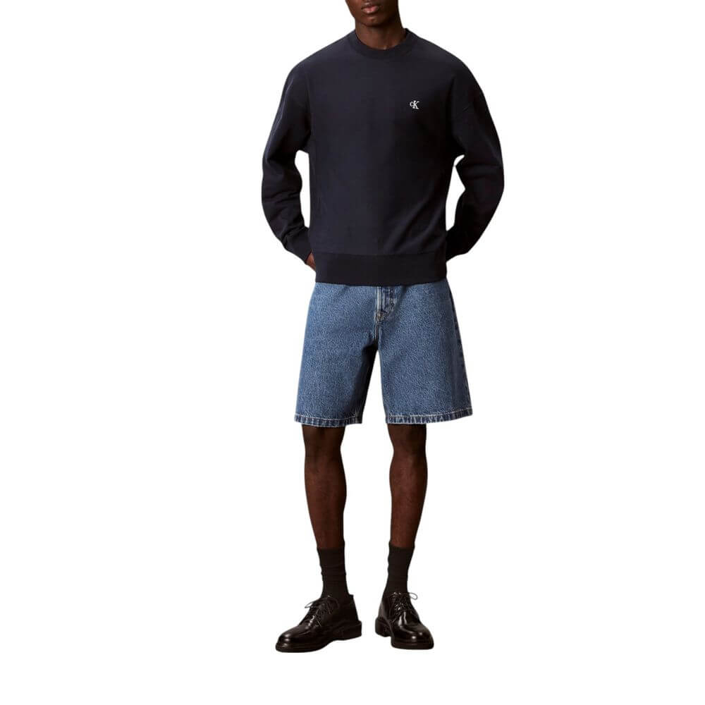 Calvin Klein Jeans Blue Cotton Sweatshirt