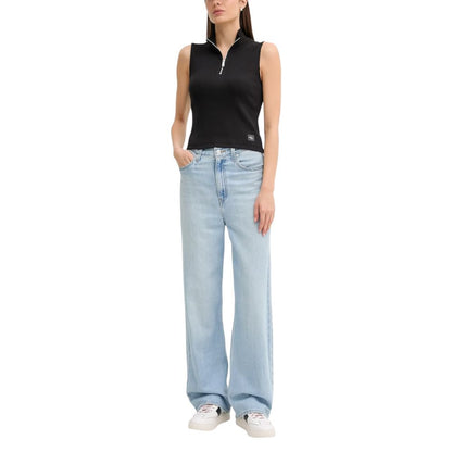 Calvin Klein Jeans Black Cotton Top