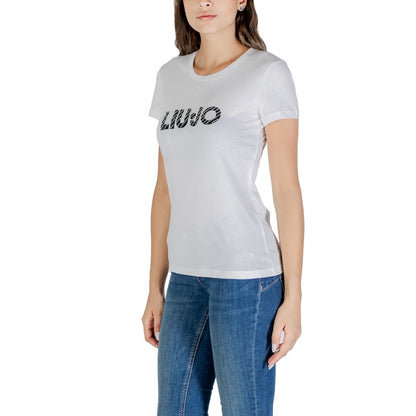 Liu Jo White Cotton T-Shirt