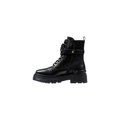 PINKO Black Leather Ankle Boots