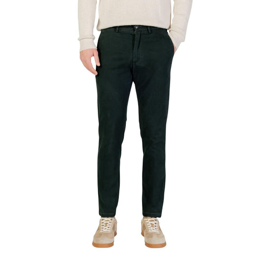 Borghese Green Cotton Skinny Pants