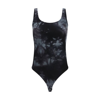 Wolford Black Cotton Bodysuit