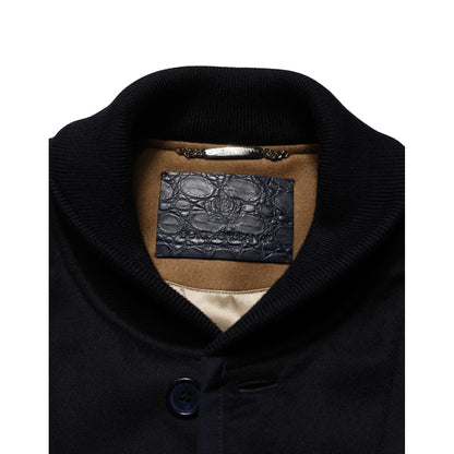 Dolce & Gabbana Black Cashmere Knitted Button Down Jacket