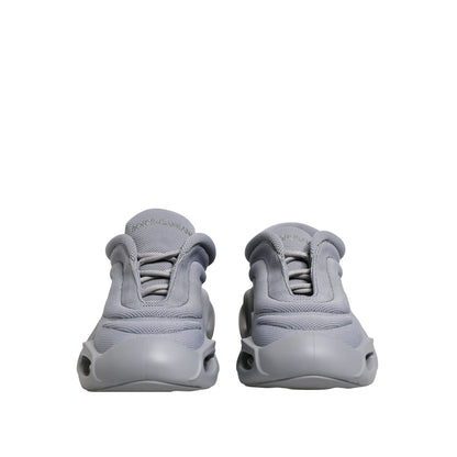 Dolce & Gabbana Gray Slip On Wave Low Top Sneakers