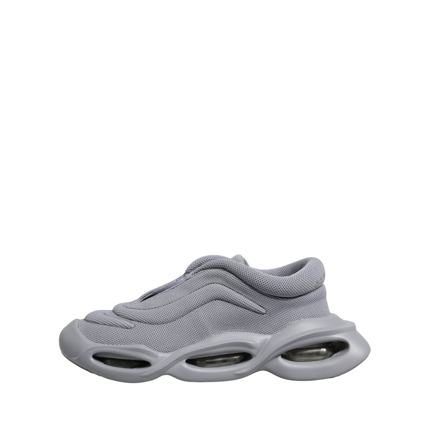 Dolce & Gabbana Gray Slip On Wave Low Top Sneakers