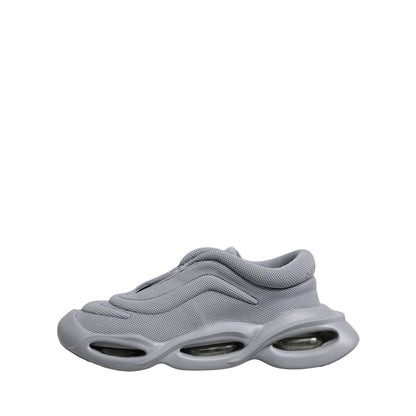 Dolce & Gabbana Gray Slip On Wave Low Top Sneakers