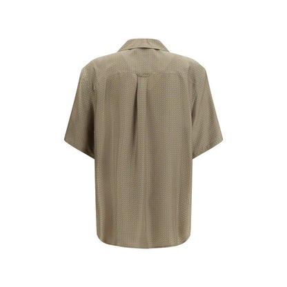Saint Laurent Multicolor Silk Pattern Shirt