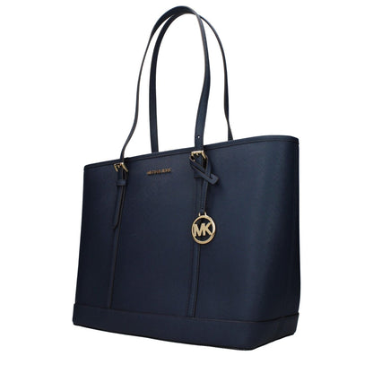 Michael Kors Blue Leather Shoulder Bag