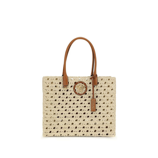 Versace Beige Cotton Shoulder Bag 1728,72470364320,Bags,Beige,New with tags,Shoulder Bags - Bags,Versace,Women