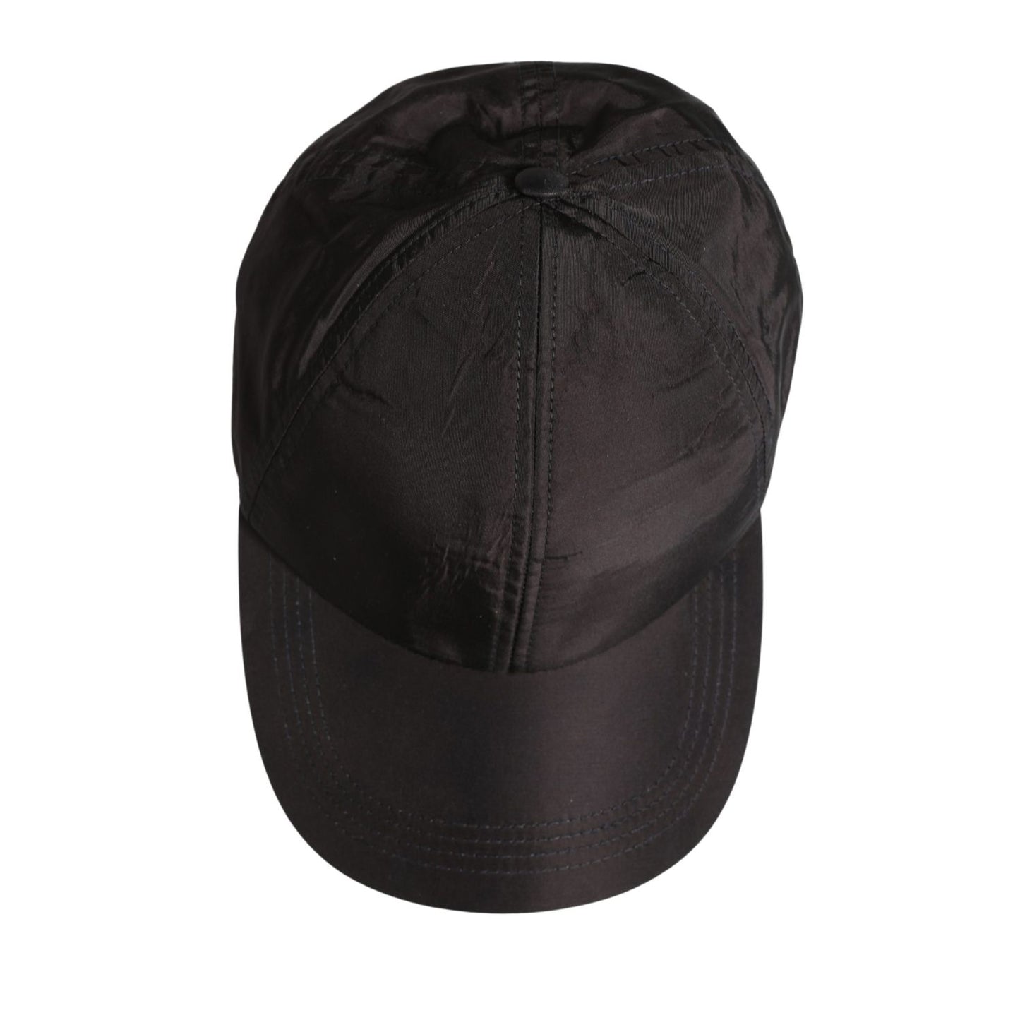Dolce & Gabbana Men Black Cotton 6 Panels Baseball Cap Hat
