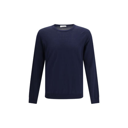 Roberto Collina Blue Cotton Sweatshirt
