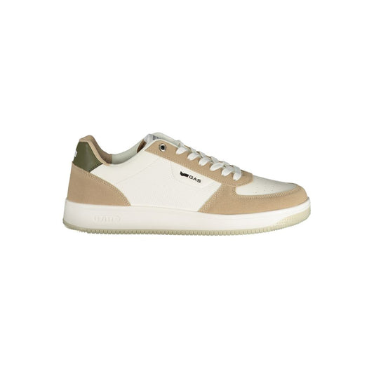 Gas Bianco Polyurethane Men Sneaker 1728,67403481248,Athletic - Sneakers - Shoes,EU40/US7,EU41/US8,EU42/US9,EU43/US10,EU44/US11,EU45/US12,Gas,Men,New with tags,Shoes,Sneakers - Shoes,White
