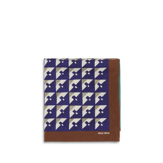 Miu Miu Multicolor Silk Scarf