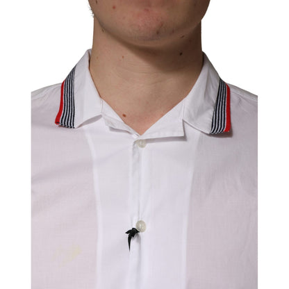 Daniele Alessandrini White Short Sleeves Button Down Shirt