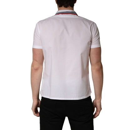 Daniele Alessandrini White Short Sleeves Button Down Shirt
