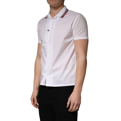 Daniele Alessandrini White Short Sleeves Button Down Shirt