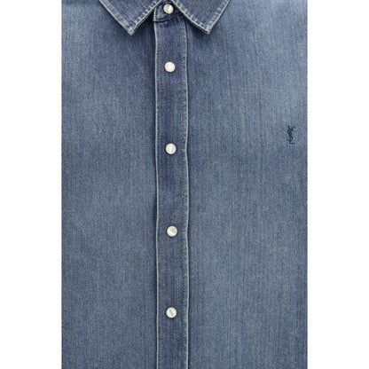 Saint Laurent Blue Denim Shirt