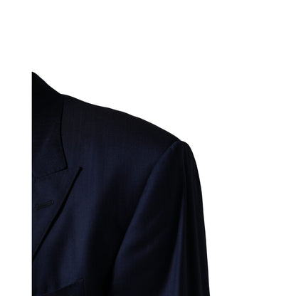 Dolce & Gabbana Blue Single Breasted 2 Button Suit Jacket