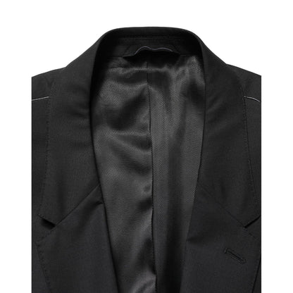 Dolce & Gabbana Black Single Breasted 2 Button Suit Jacket