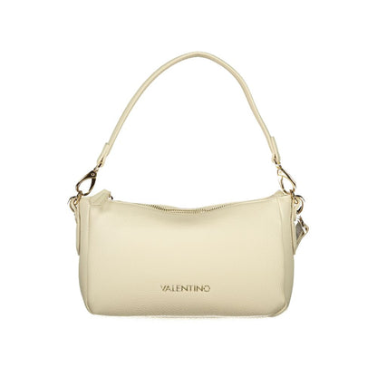 Mario Valentino Beige Polyurethane Women's Bag with Shoulder Strap
