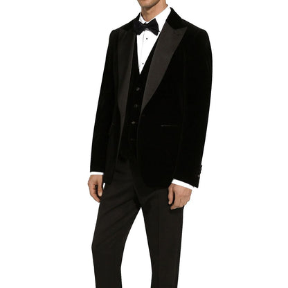 Dolce & Gabbana Black Cotton Blazer