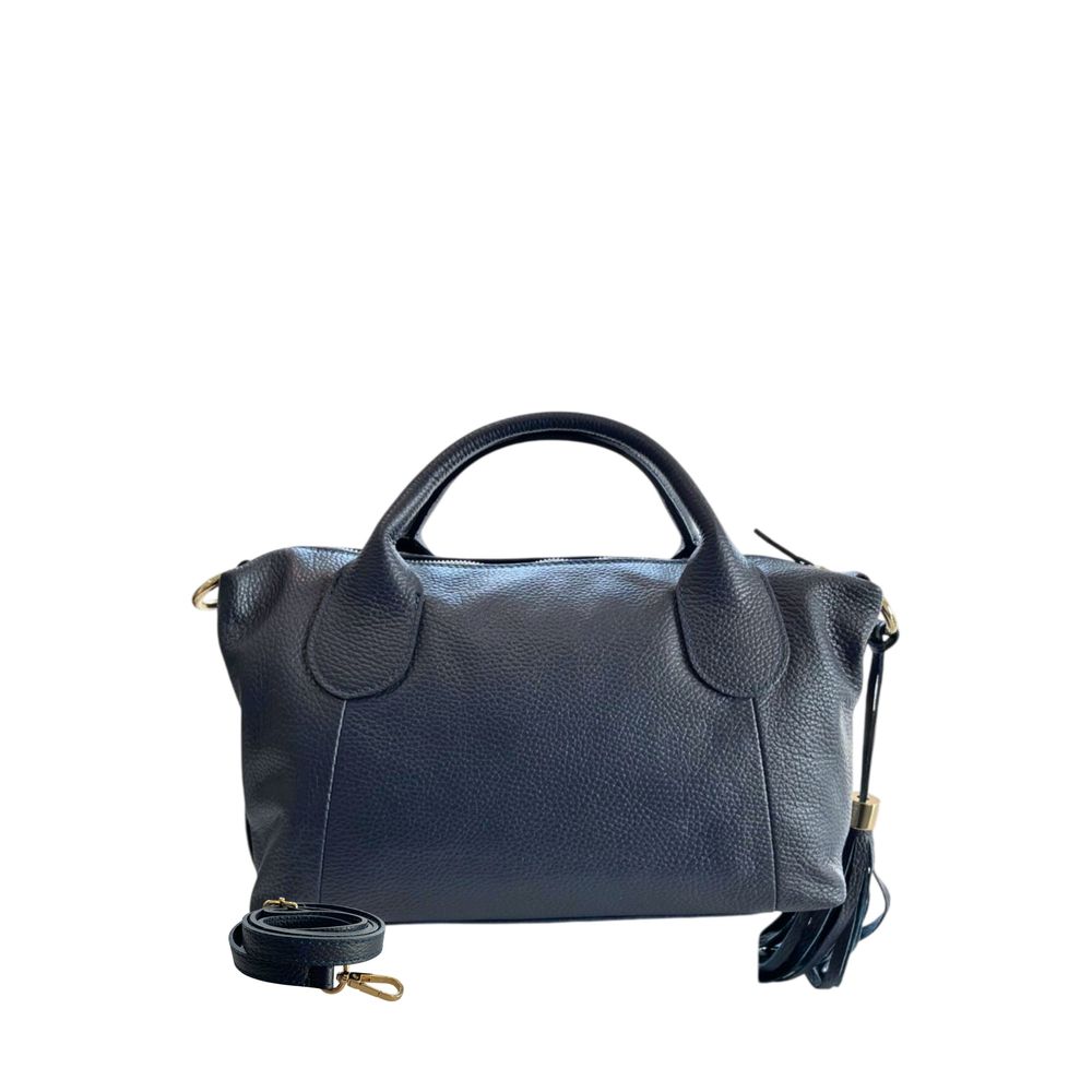 Baldinini Trend Blue Leather Women Handbag