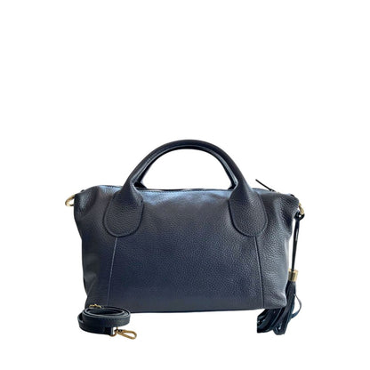 Baldinini Trend Blue Leather Women Handbag