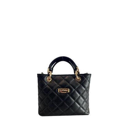 Baldinini Trend Black Leather Women Handbag