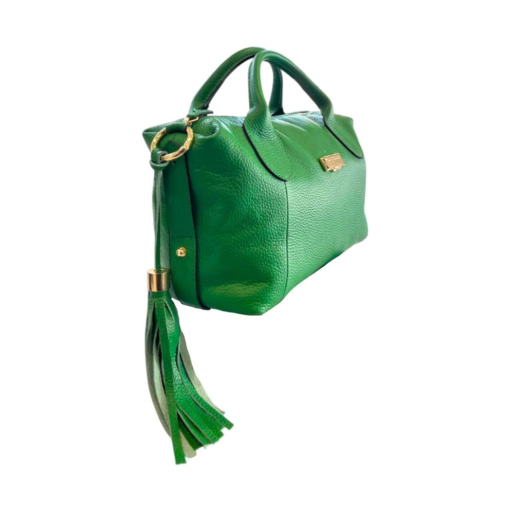 Baldinini Trend Green Leather Women Handbag
