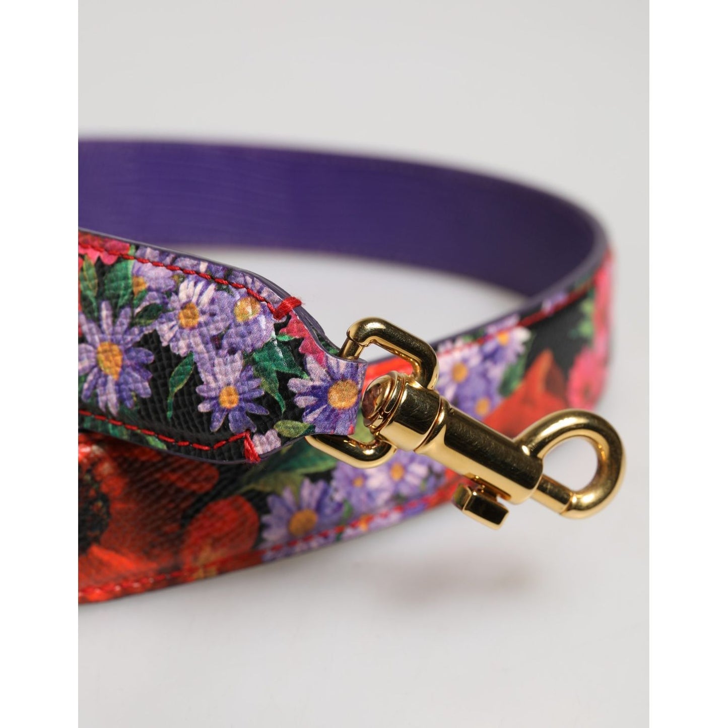 Dolce & Gabbana Multicolor Floral Leather Bag Accessory Shoulder Strap