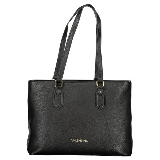 Mario Valentino Nero Poliuretano Womens Bag with Internal Pocket and Phone Spaces