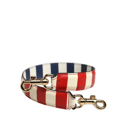 Dolce & Gabbana Multicolor Leather Striped Bag Accessory Shoulder Strap