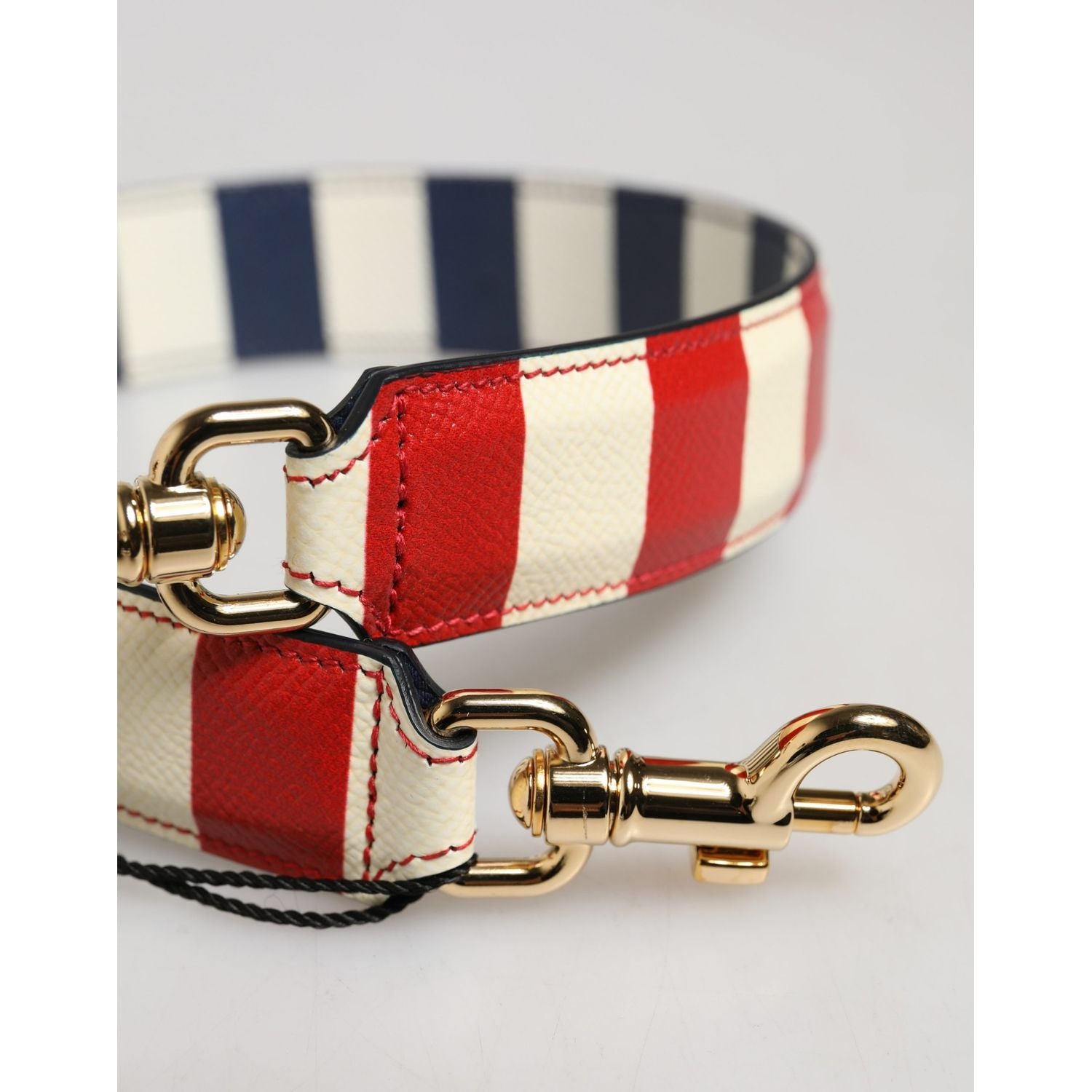 Dolce & Gabbana Multicolor Leather Striped Bag Accessory Shoulder Strap