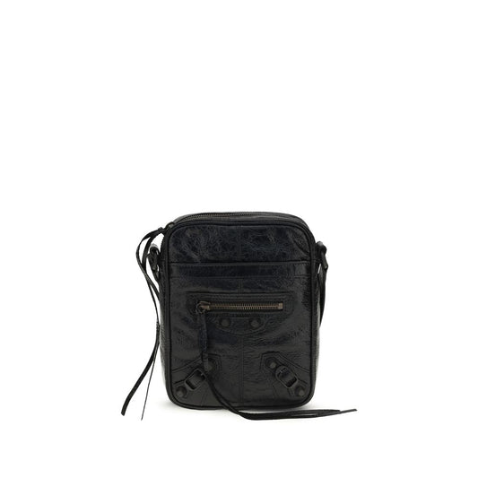 Balenciaga Black Lamb Ovis Aries Aries Shoulder Bag